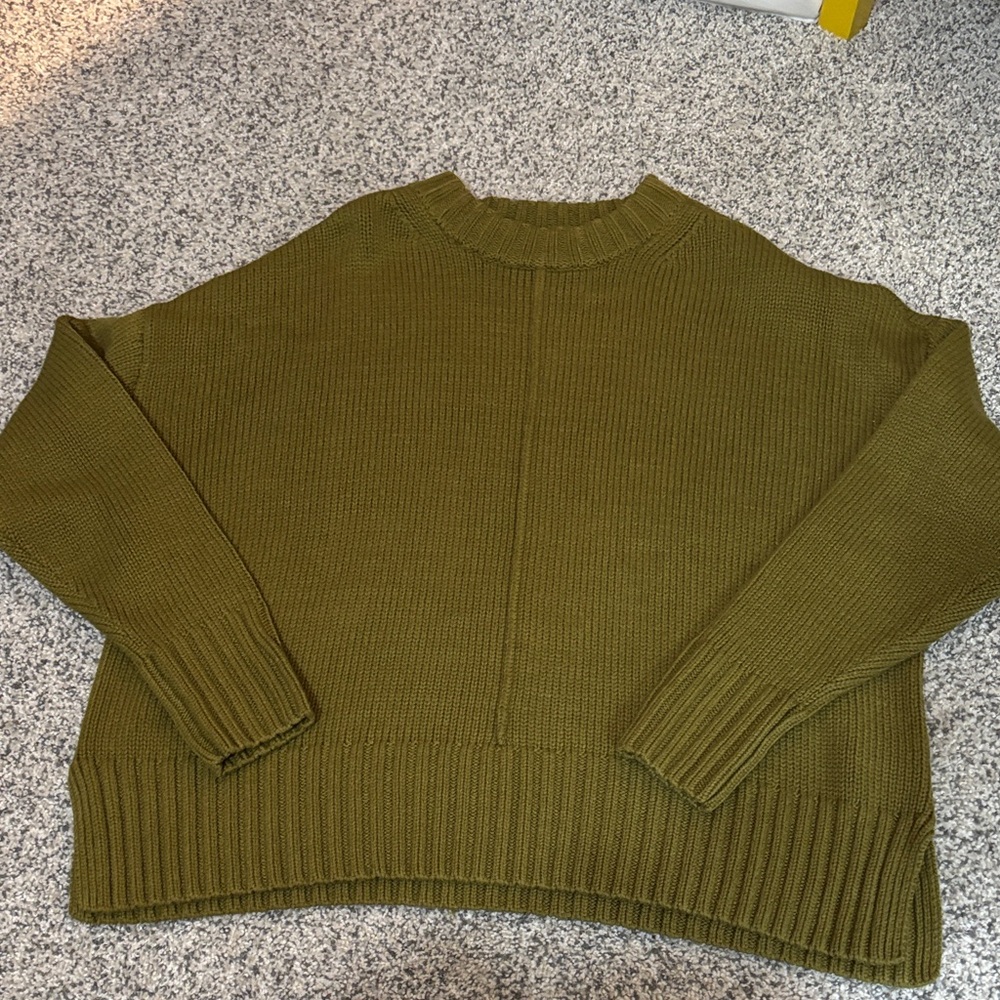 a new day Olive Crew Neck Sweater